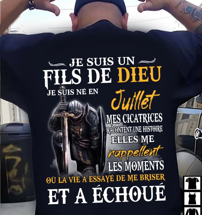 Fils De Dieu Je Suis Ne En Juliiet Rappellent Standard Men T-shirt