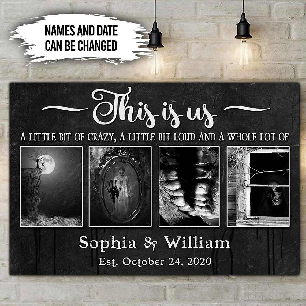 Love Halloween This Is Us Personalized Poster, Halloween Gift, Gift For Couple, Gift For Him, Gift For Her