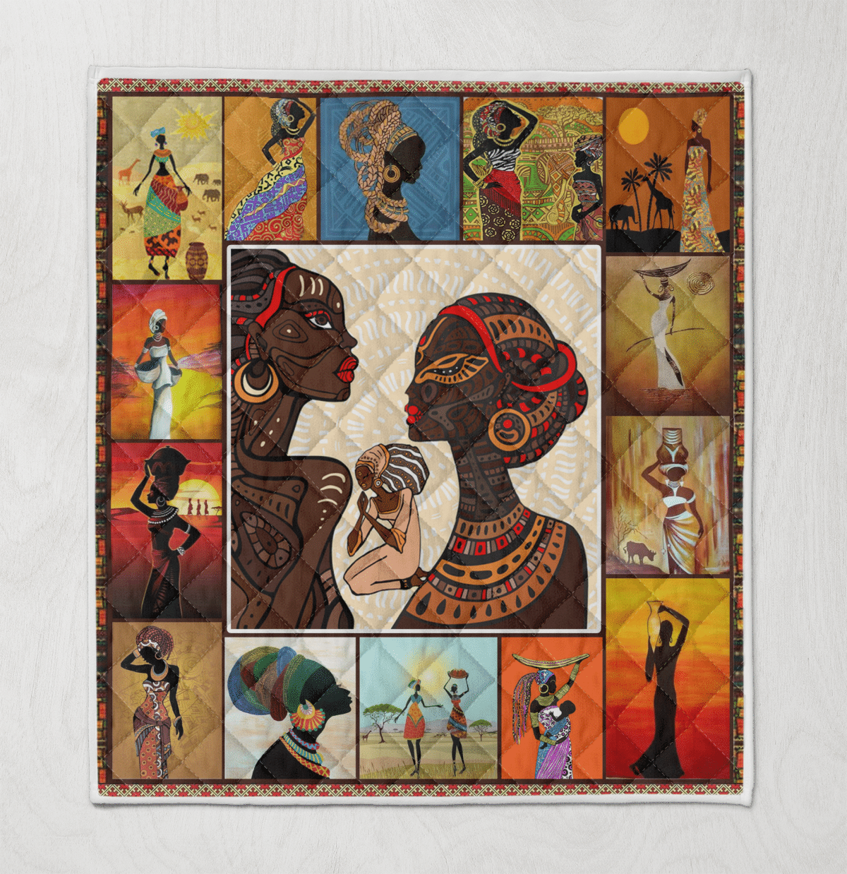 Quilt For Black Queen Art African American Pride Quilt For Black Women