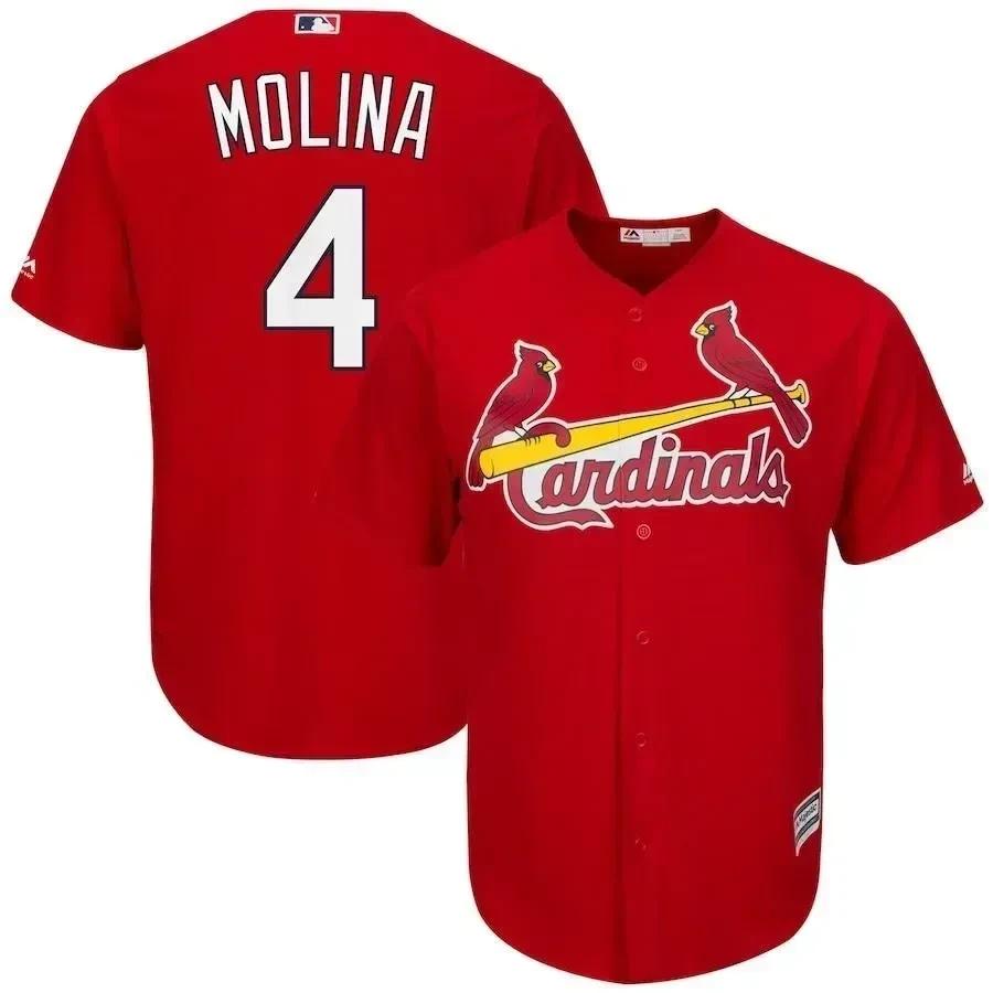 Yadier Molina St. Louis Cardinals Cool Base Player Jersey – Scarlet