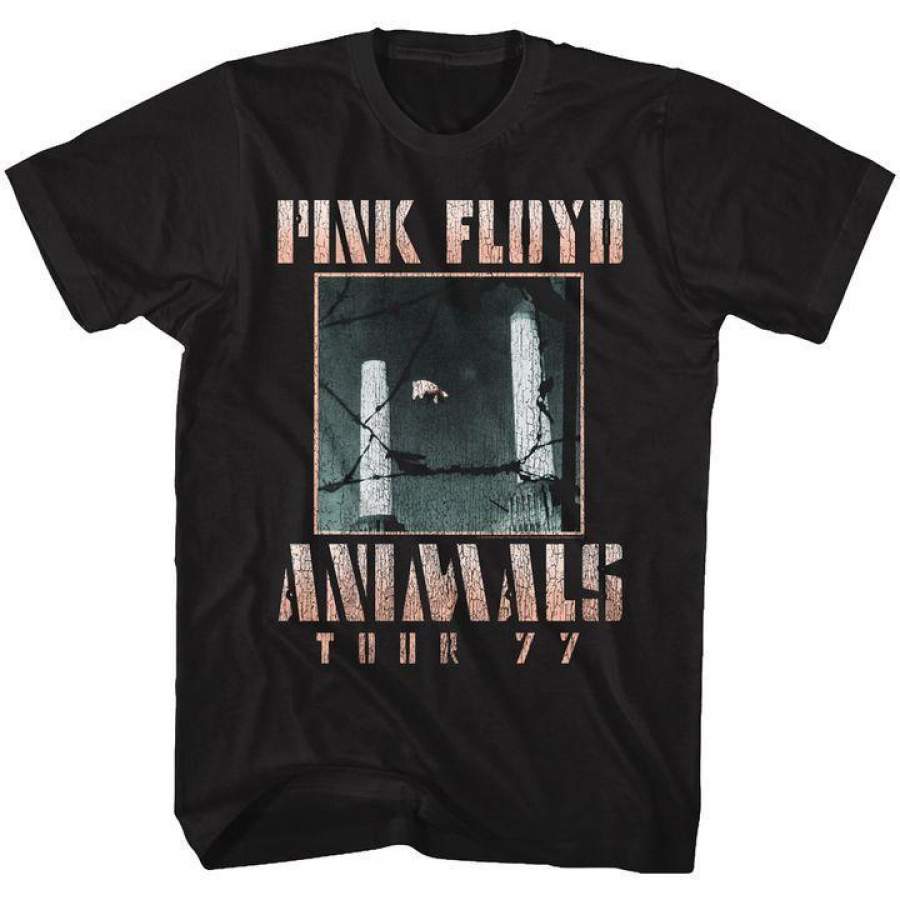 Pink Floyd Animals Tour ’77 Mens T Shirt Black