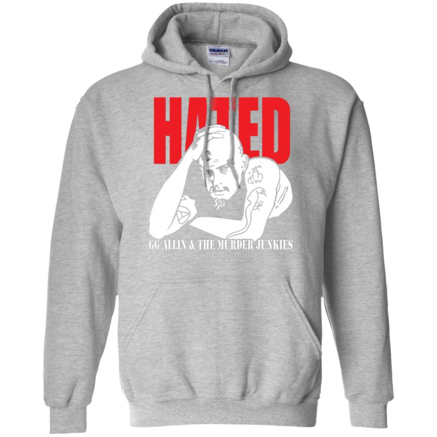 AGR Hated GG Allin Gildan Pullover Hoodie