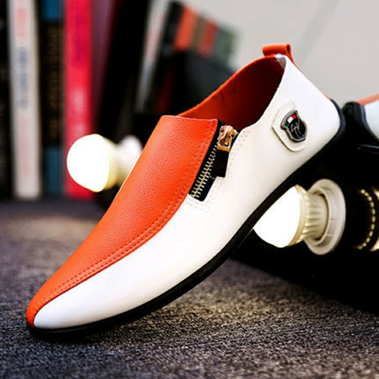 2022 Men British Leather Shoes Doudou Shoes Solid Color Non-slip Men Driving Shoes Spring Autumn Casual Shoes Tenis Masculino alx