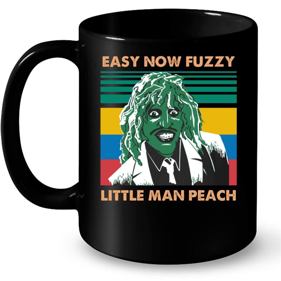 Easy Now Fuzzy Little Man Peach Classic Vintage – Full-Wrap Coffee Black Mug