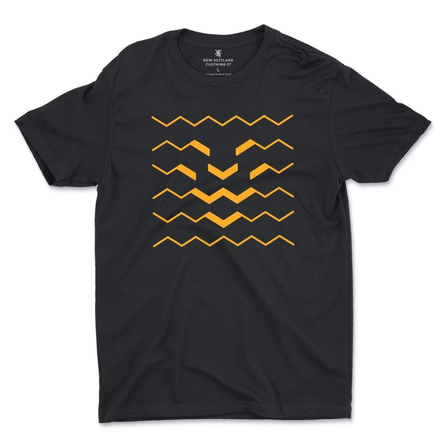 100% Ring Spun Lion Wave T-Shirt in Black/Gold