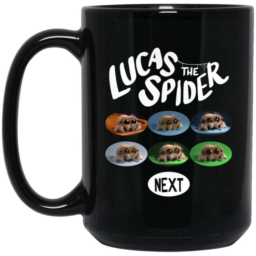 Lucas the Spider Black Big Mug