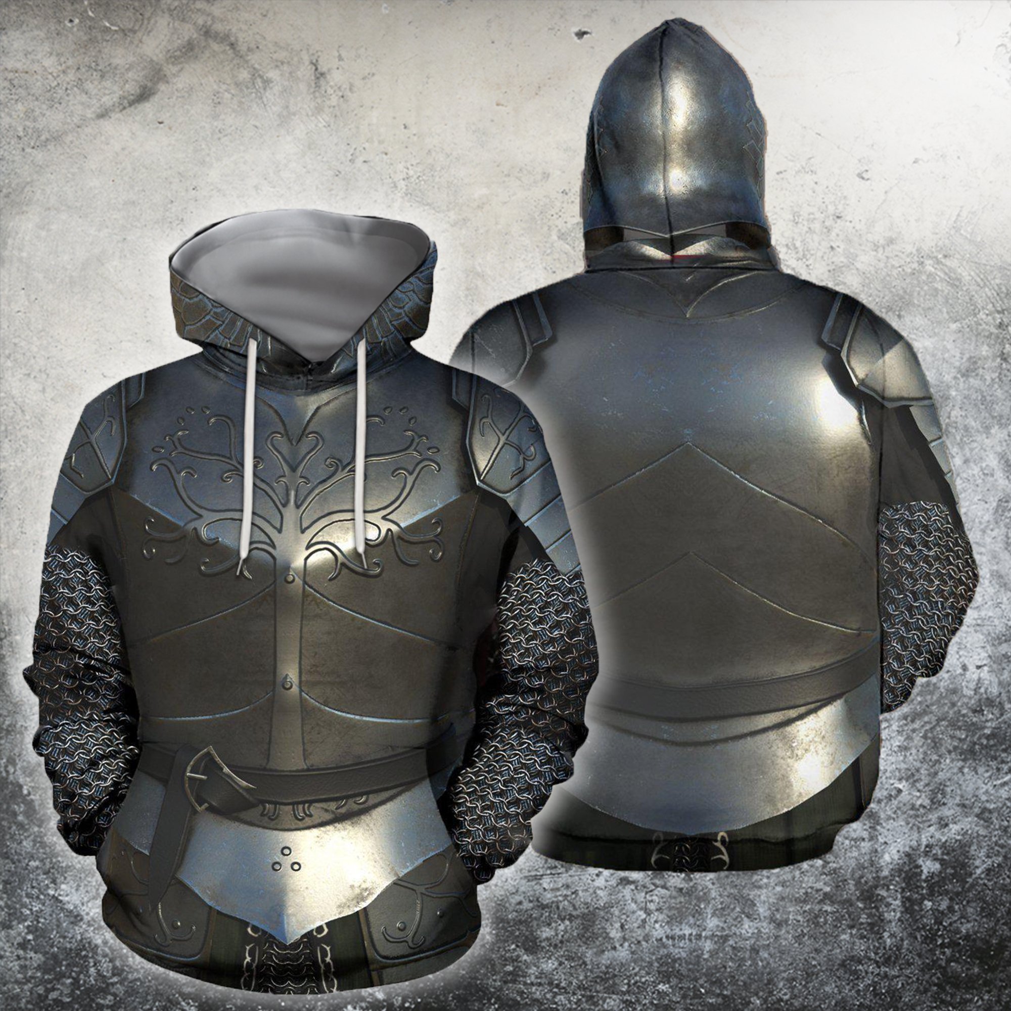 3D All Over Printed Knight Medieval Armor Tops