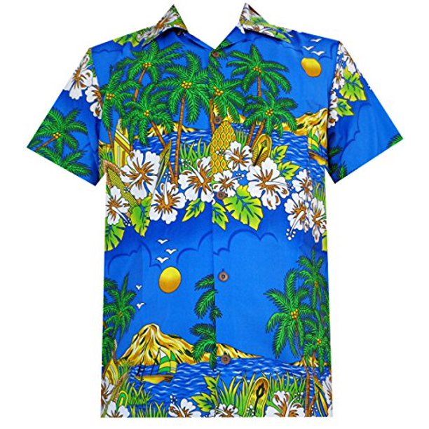 Floral Scenic Blue Amazing Design Hawaii Shirt Ha98508