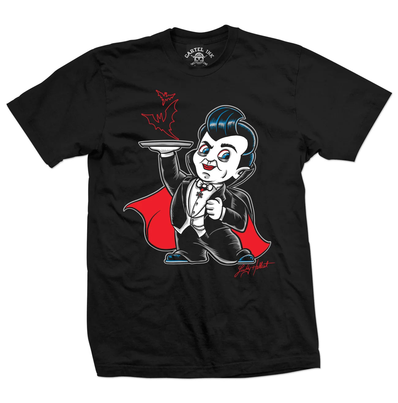 Men’S Lucky Hellcat Vampire Tee By Cartel Ink