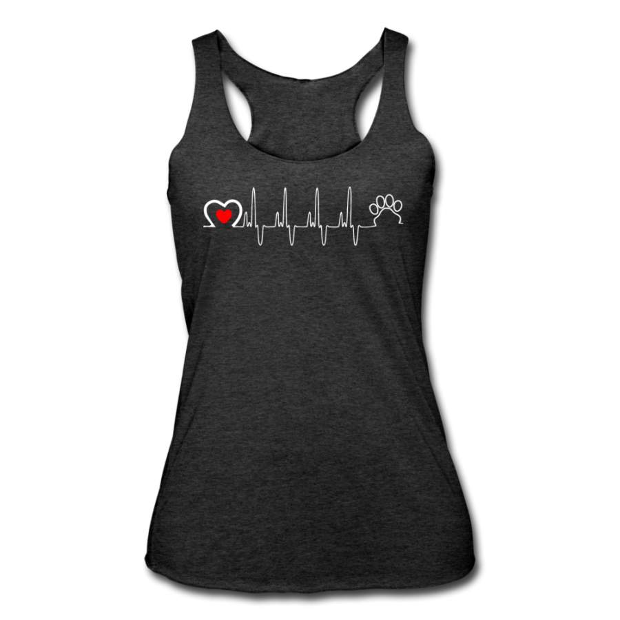 Animal Love Beat Women’s Tri-Blend Racerback Tank