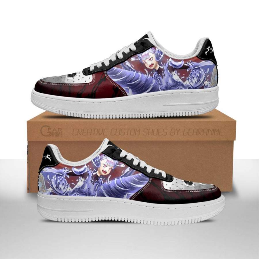 Noelle Silva Air Sneakers Black Bull Knight Black Clover Anime Shoes