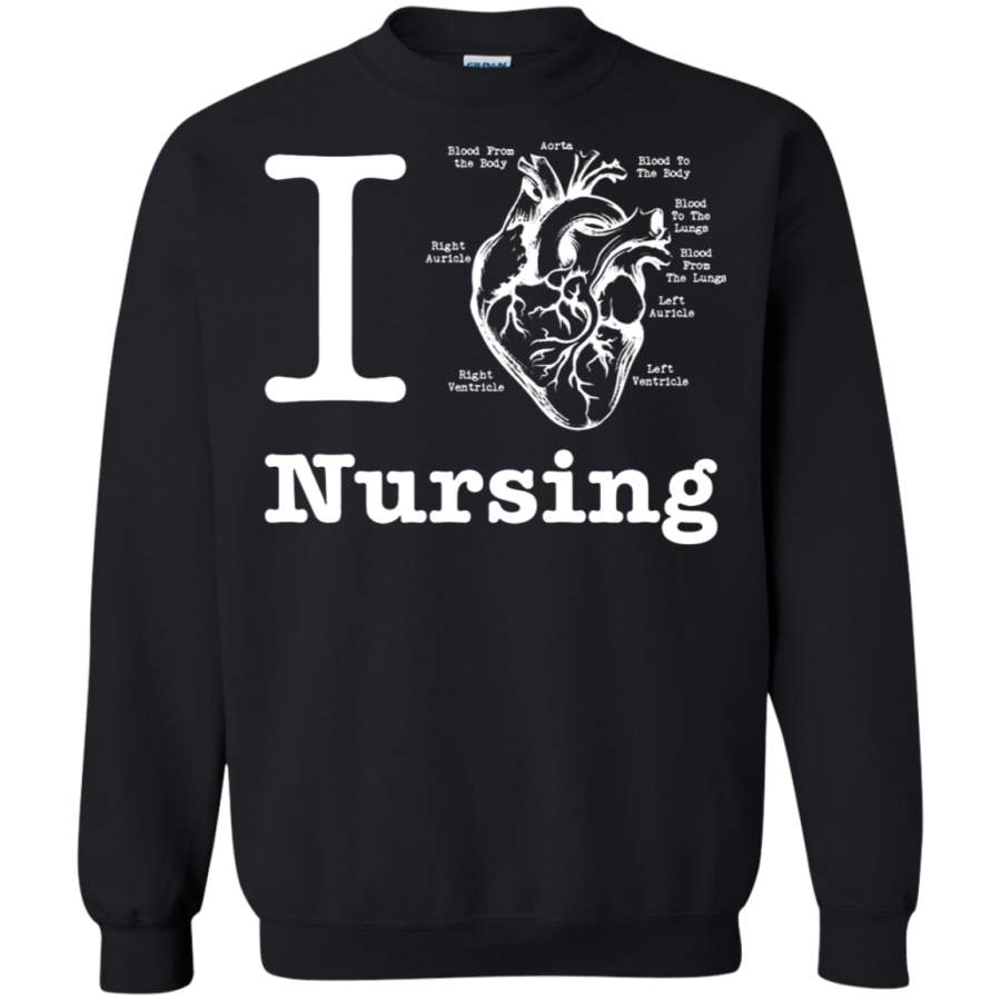 AGR I Love – Heart Nursing Anatomy Sweatshirt