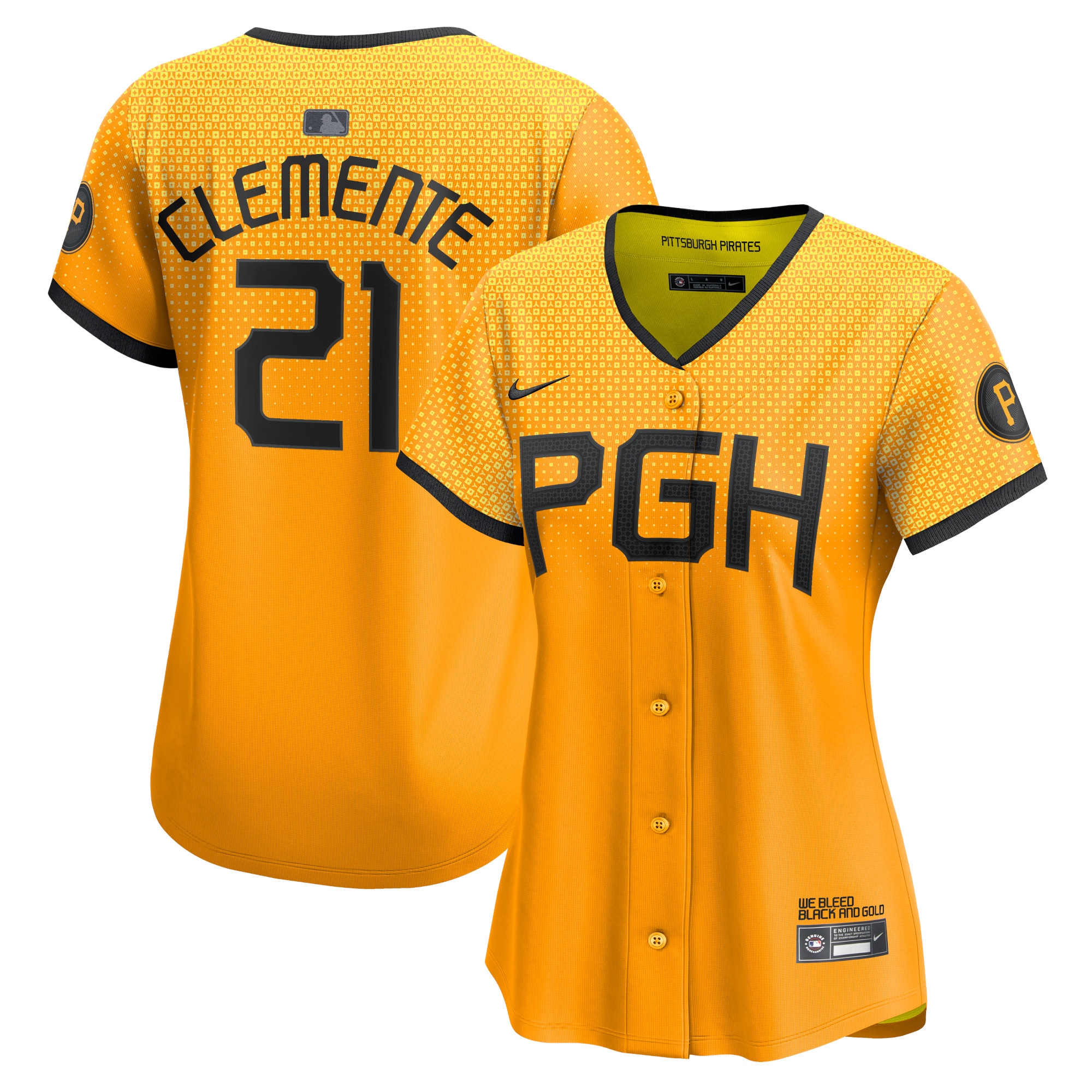 Roberto Clemente Pittsburgh Pirates Women's City Connect Limited Player Jersey – No Color