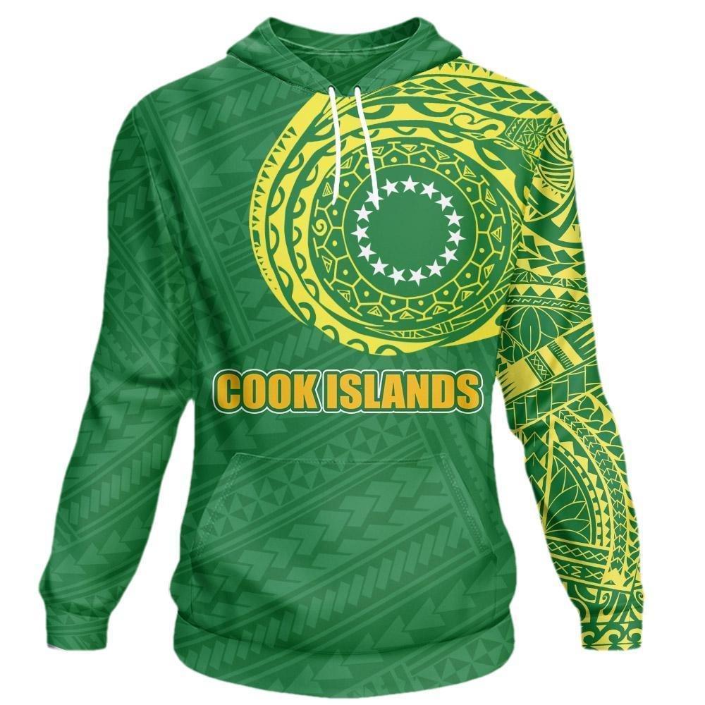 Cook Islands Love a Little Paradise Tatoo Style Hoodie