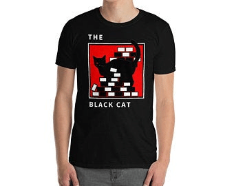 The Black Cat Halloween Edgar Poe Shirt