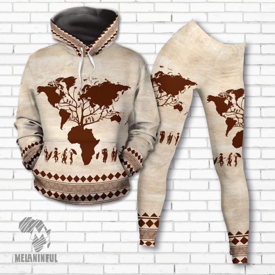 Roots African All-over Hoodie And Legging Set