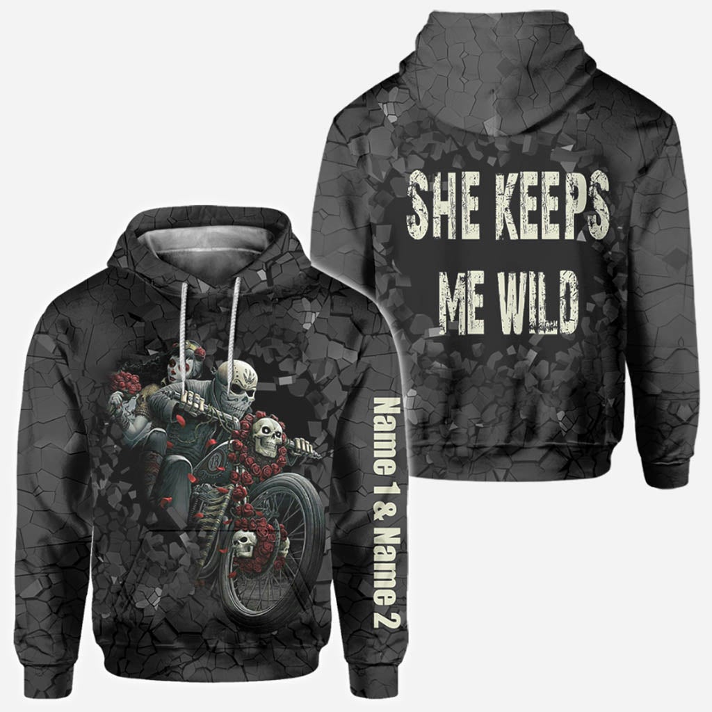 Motorcycle Couple Hoodie 3D For Him – Personalized Biker Hoodies