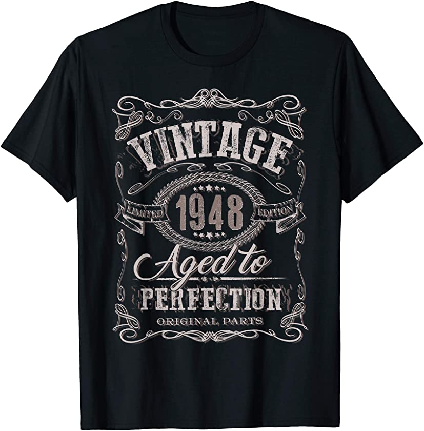 73rd Birthday gift Vintage 1948 Aged 73 years old party T-Shirt