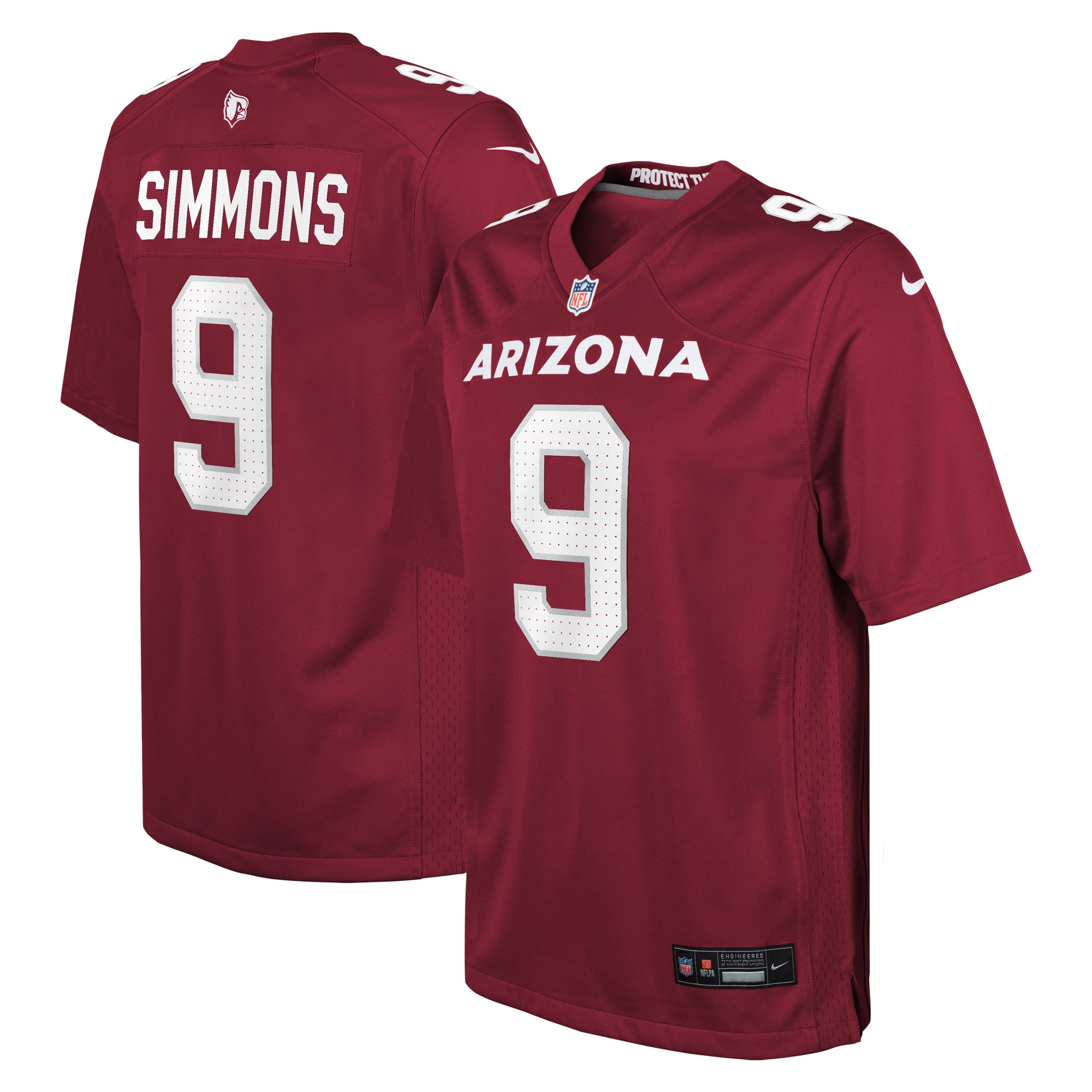 Youth Arizona Cardinals Isaiah Simmons Cardinal Game Jersey