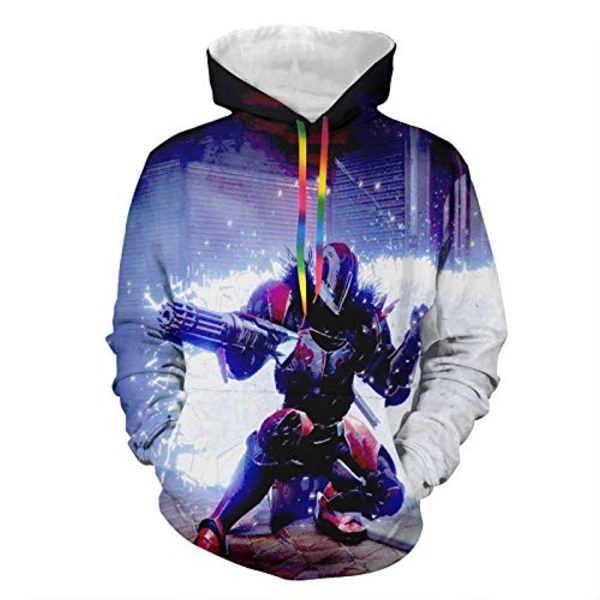 Destiny 2 Hoodies – Destiny 2 Forsaken Hunter 3D Print Pullover Drawstring Hoodie