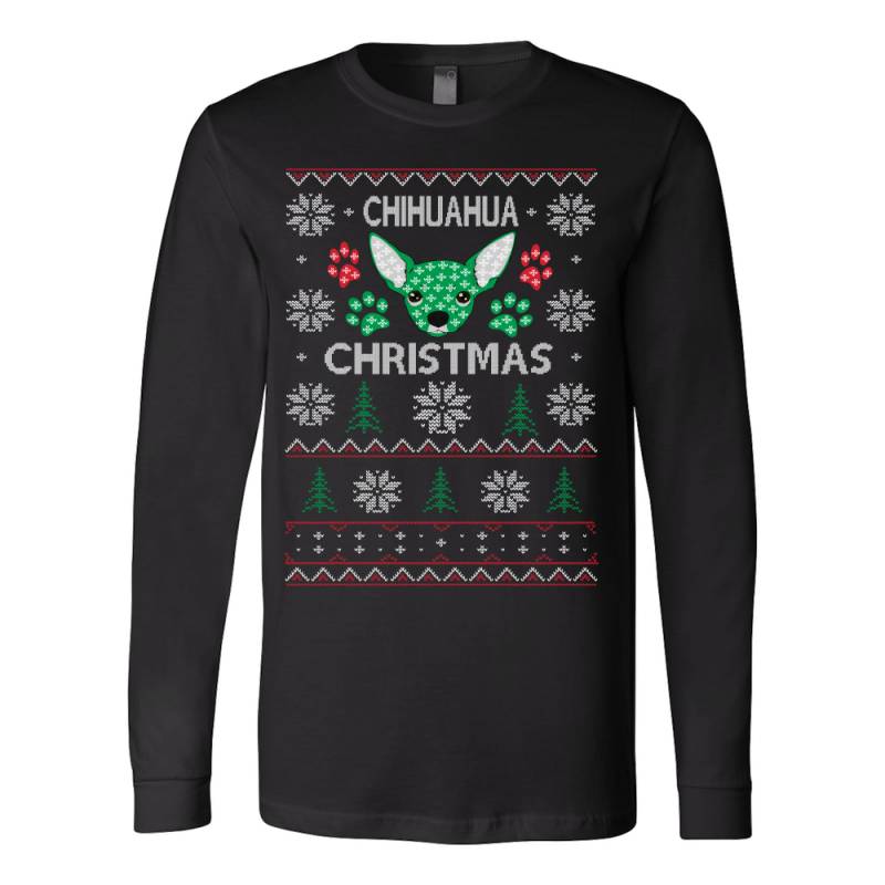 Chihuahua ugly christmas sweater xmas