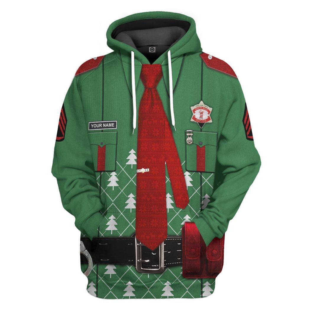 Casespring 3D Police Ugly Sweater Custom Tshirt Hoodie Apparel