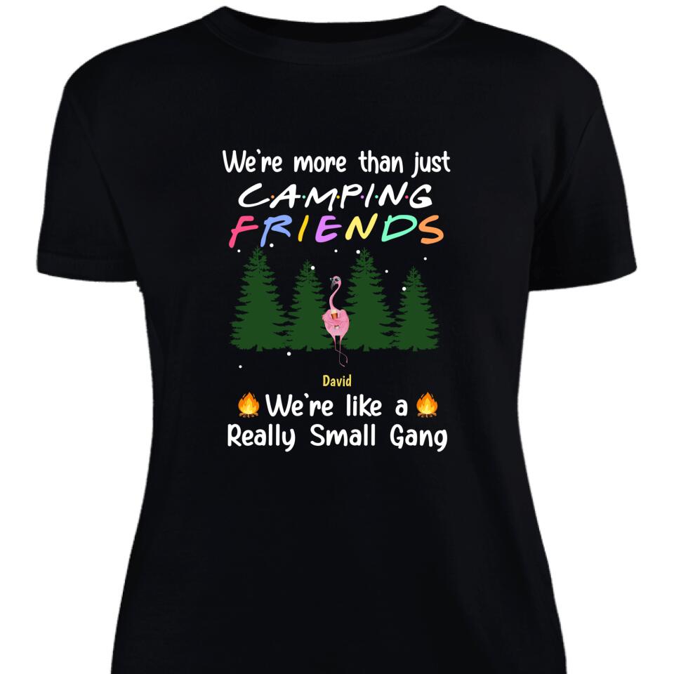 Personalized Friends Flamingo Camping Women Shirt, Best Gift For Bestie – Trending Personalized