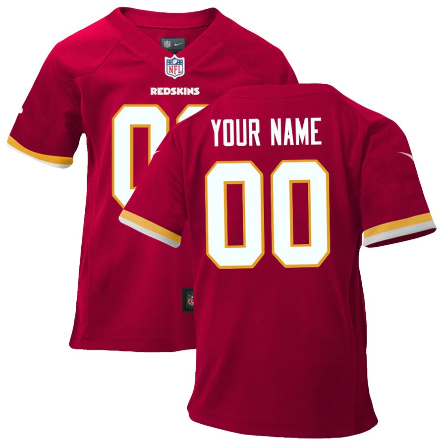 Washington Redskins Nike Infant Customized Game Team Color Jersey – Burgundy