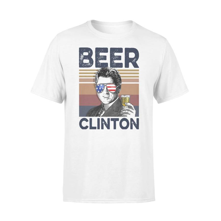 Bill Drink Beer Clinton Vintage T-shirt