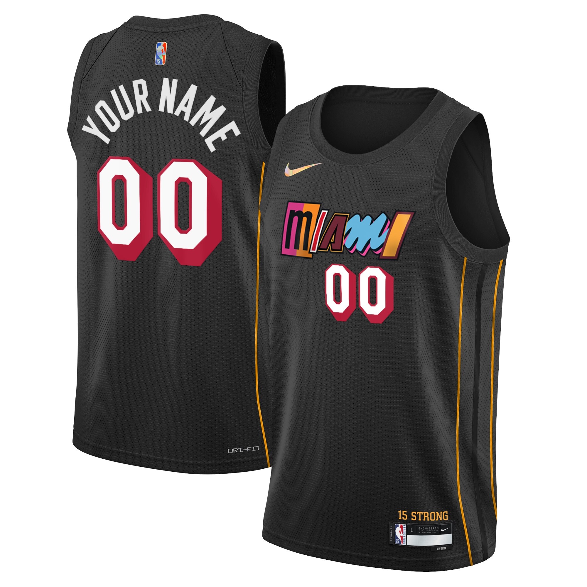 Miami Heat City Edition Swingman Jersey – Custom – Youth