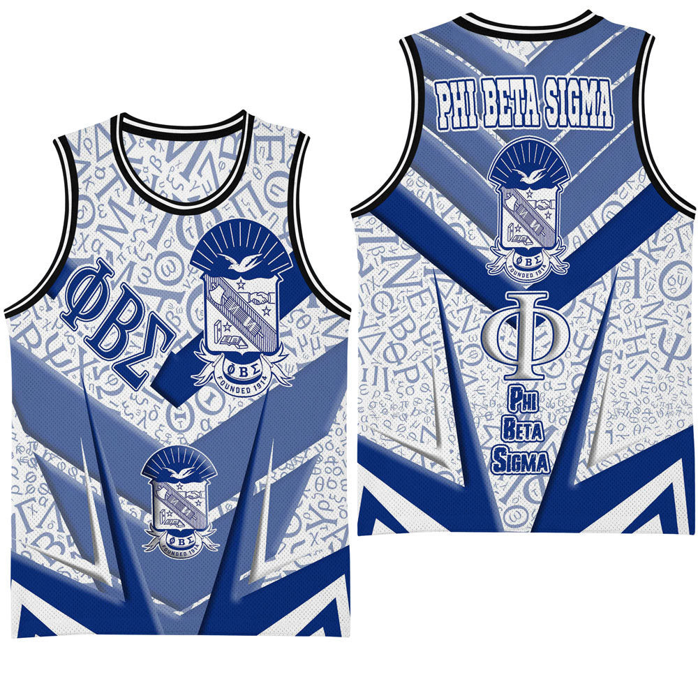 Africa Zone Clothing – Phi Beta Sigma Sporty Style Basketball Jersey A35