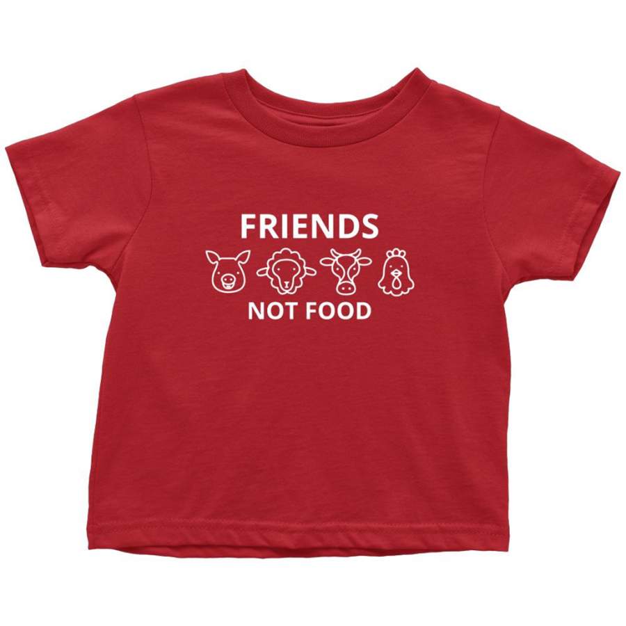 Animal Are Friends Not Food B 2 – Toddler T-Shirt