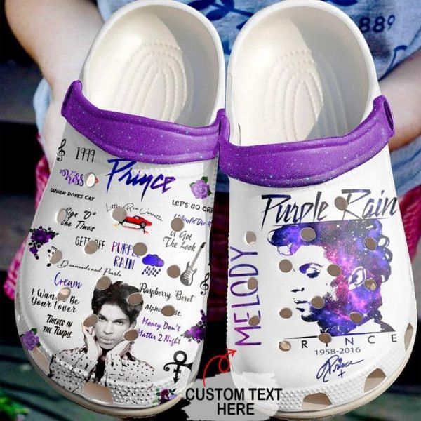 Prince Purple Crocs Clog Shoes – Justbeperfect Shop