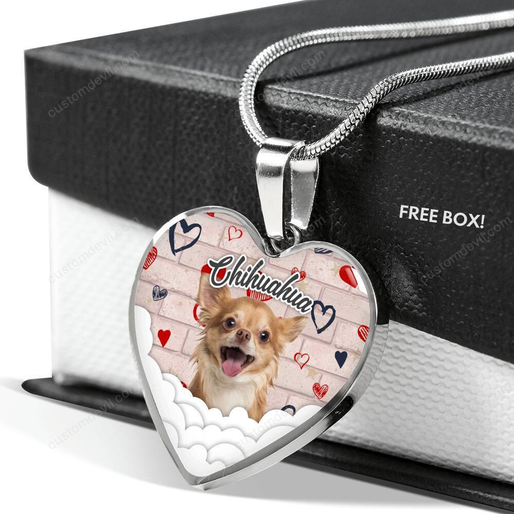 Chihuahua Heart Necklace Ntk-18Nq003