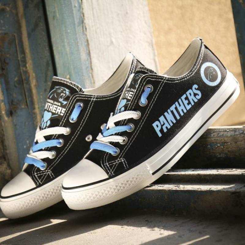 Carolina Panthers Canvas Shoes, Panthers Sneakers, Tennis Shoes T-D847H