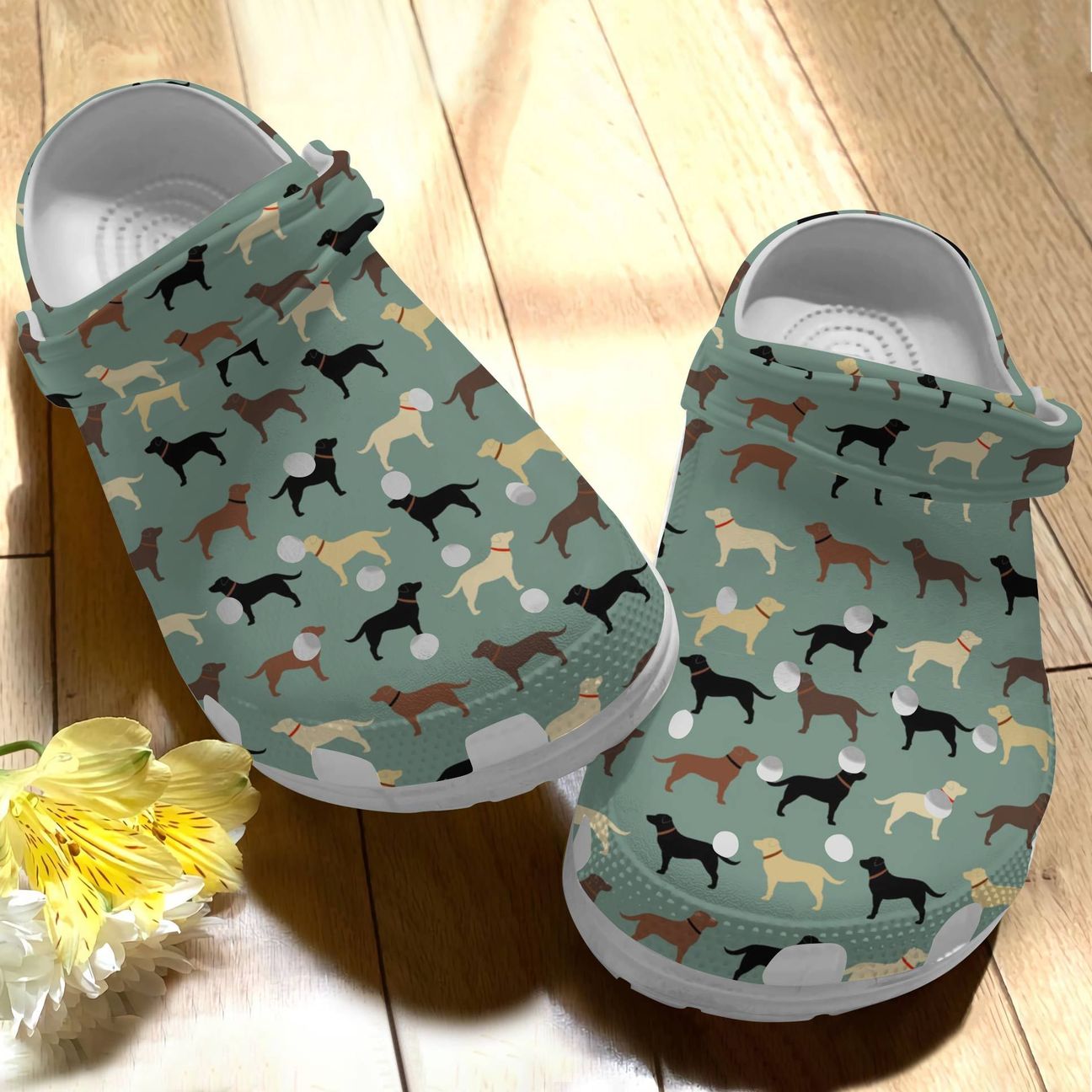 Dog Personalize Clog, Custom Name, Text, Fashion Style For Women, Men, Kid, Print 3D Labrador V3