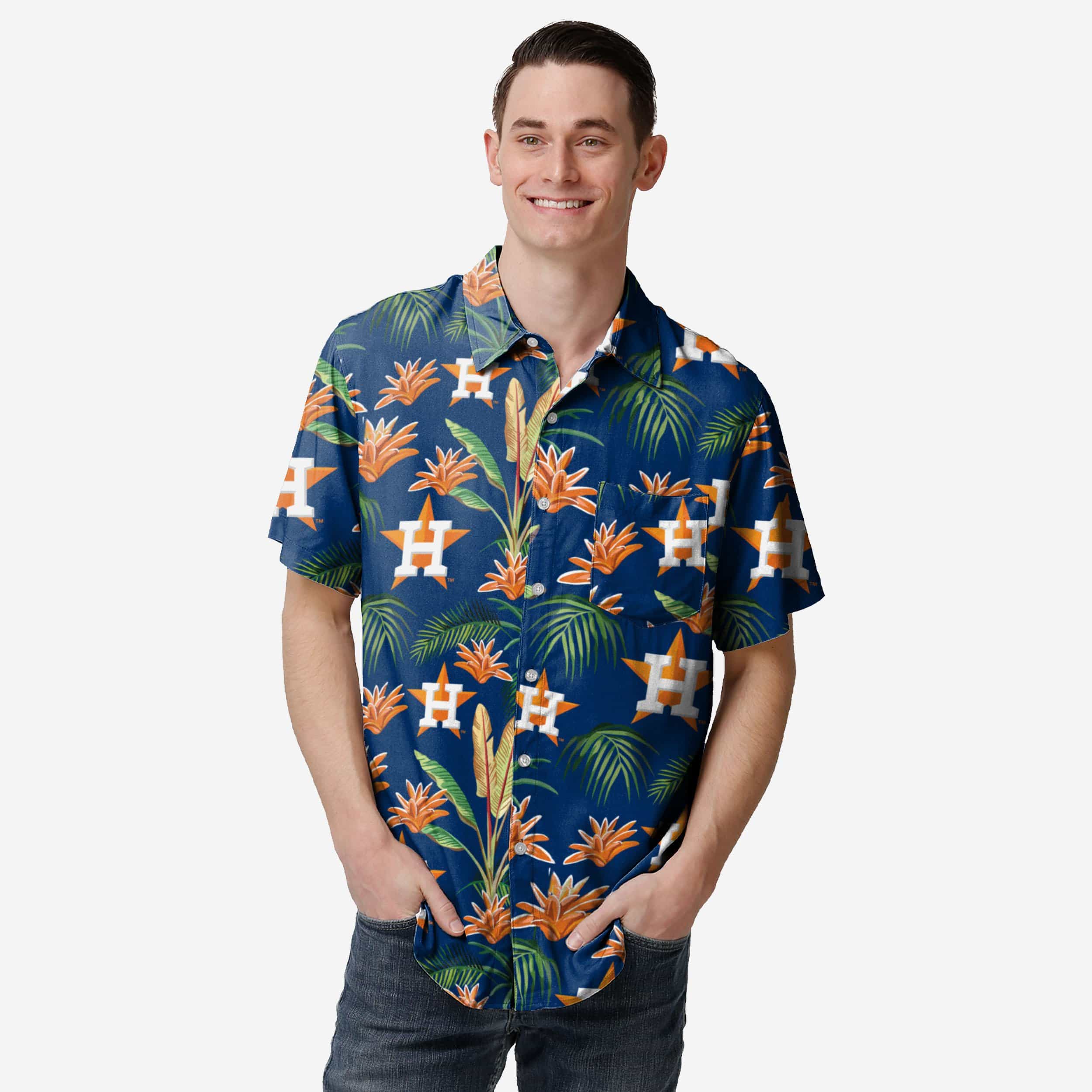 Houston Astros Victory Vacay Button Up Shirt