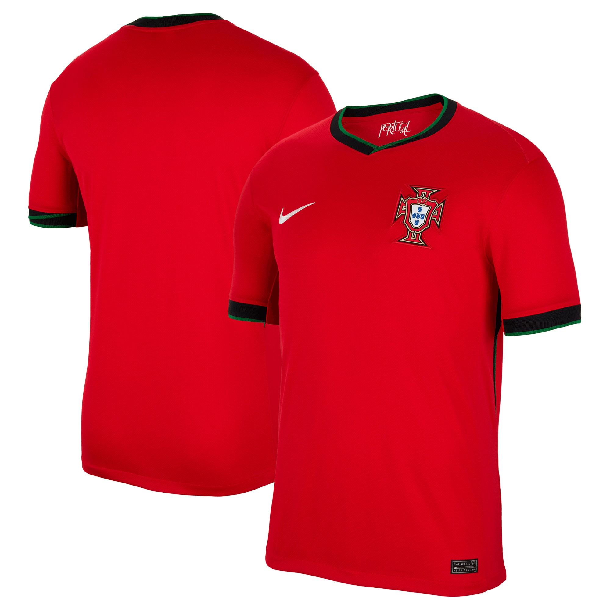 Portugal National Team 2024 Home Replica Blank Jersey – Red