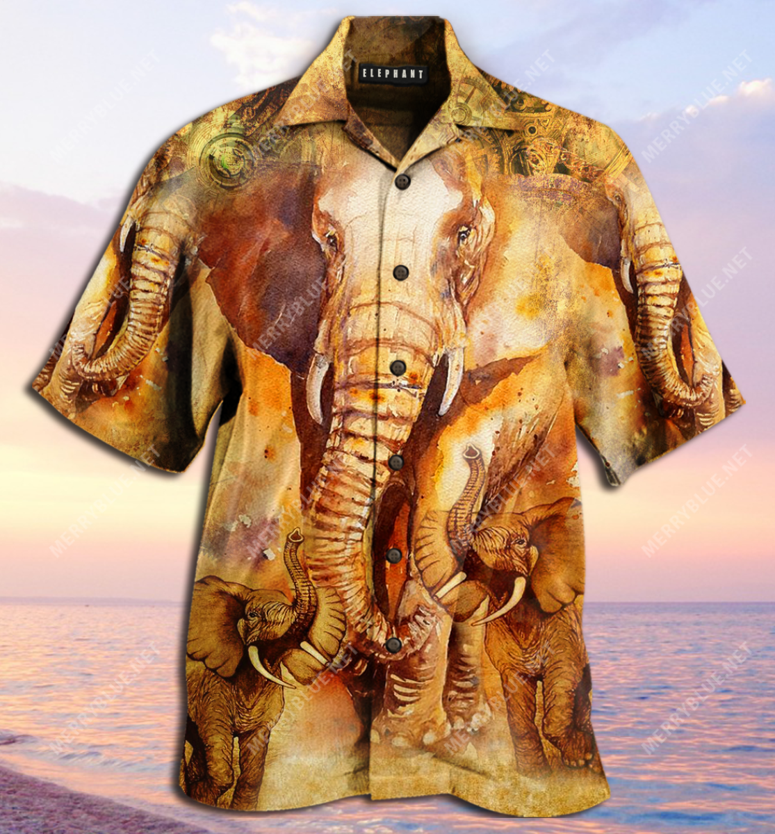 Born To Be The Biggest Elephant Unisex Hawaii Shirt Ha109990