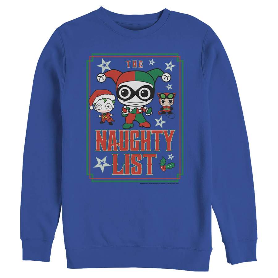 Batman Men’s Christmas Naughty List  Sweatshirt