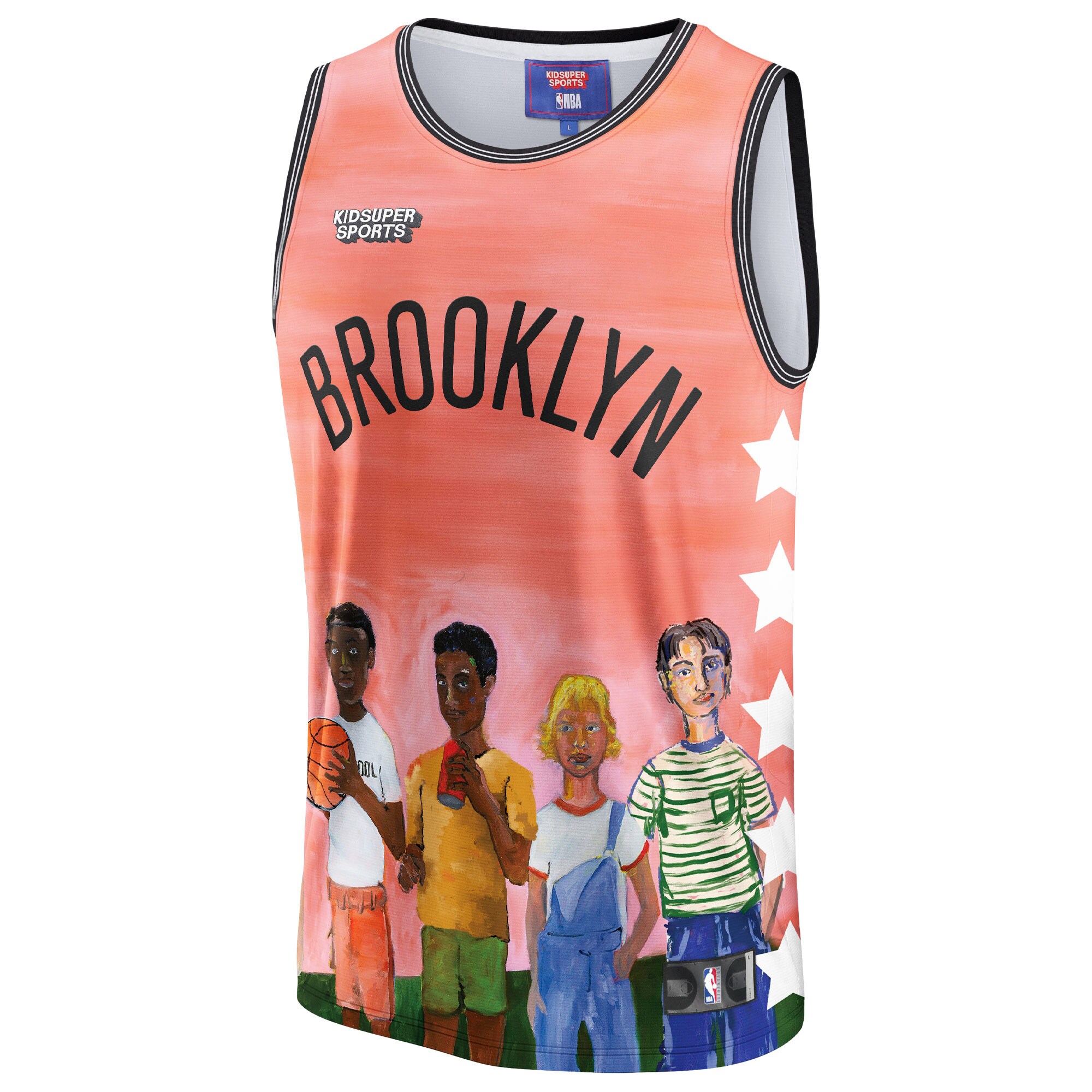 Brooklyn Nets Unisex Hometown Jersey – Coral