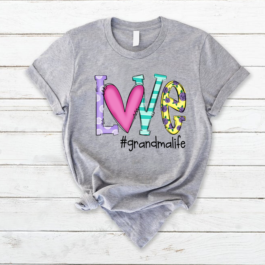 Love Grandma Flower T-Shirt