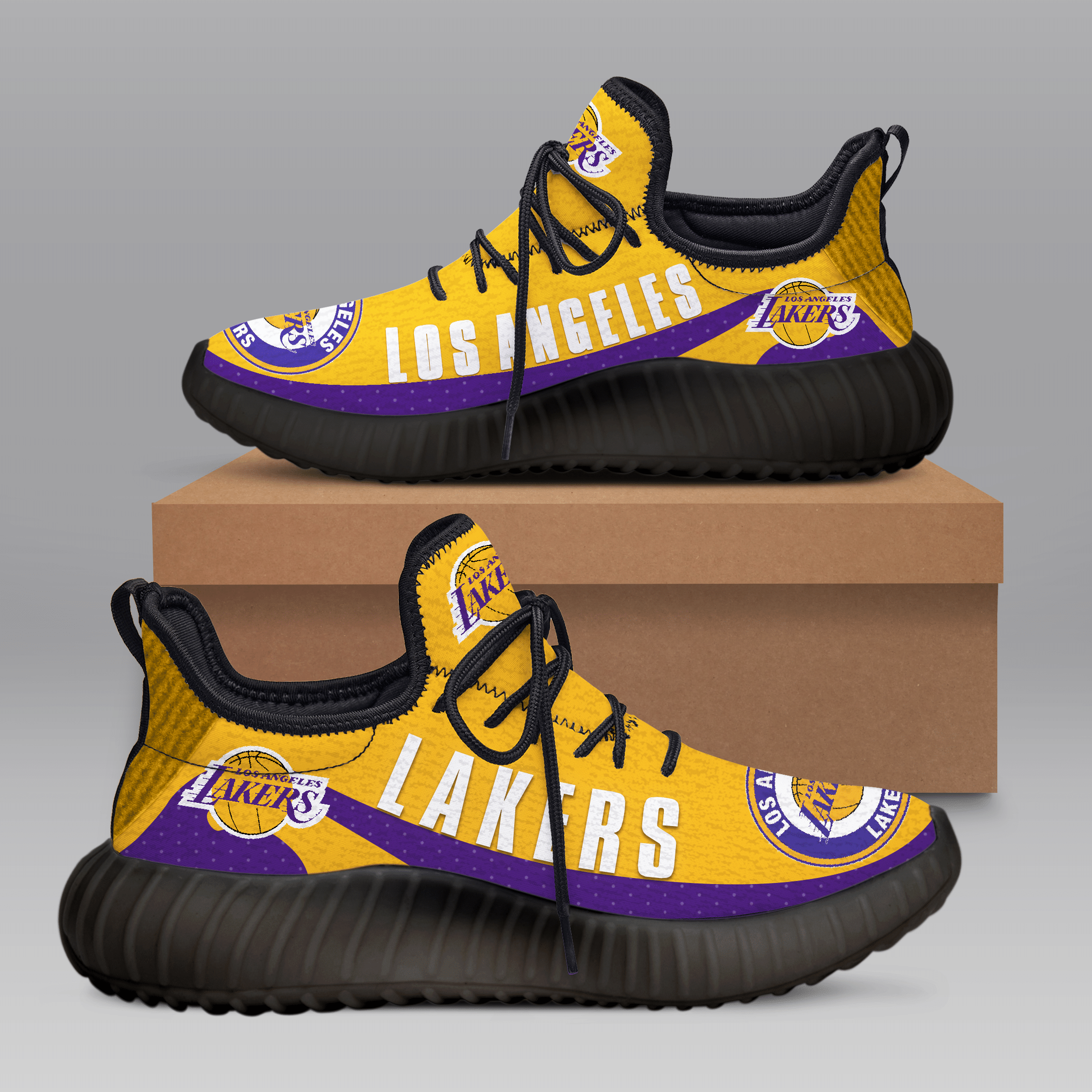 La Lakers Yellow Yz Shoes – V6