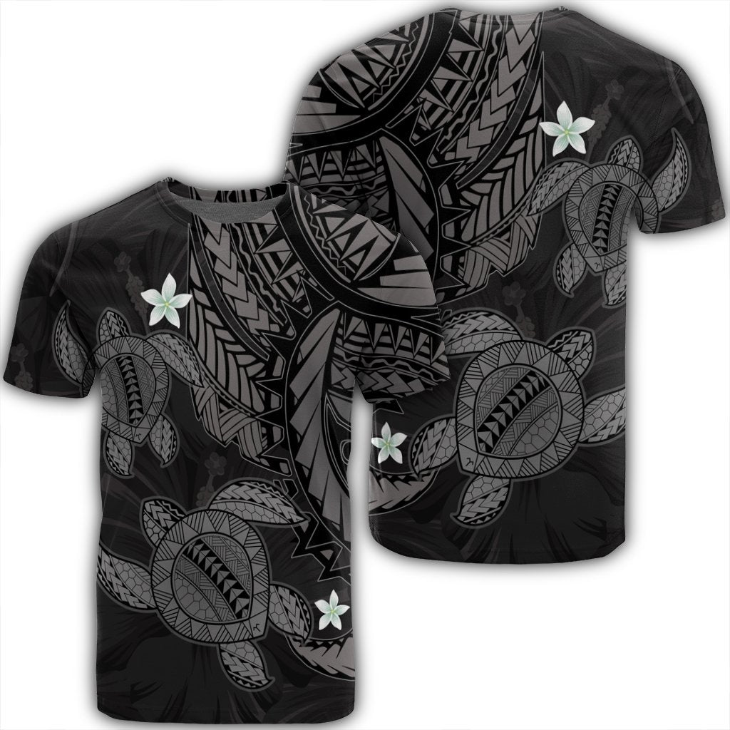 Hawaiian Polynesian Turtle Hibiscus Gray Ah Ha87169