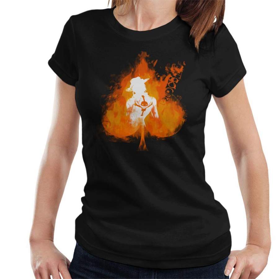One Piece Ace On Fire Women’s T-shirt