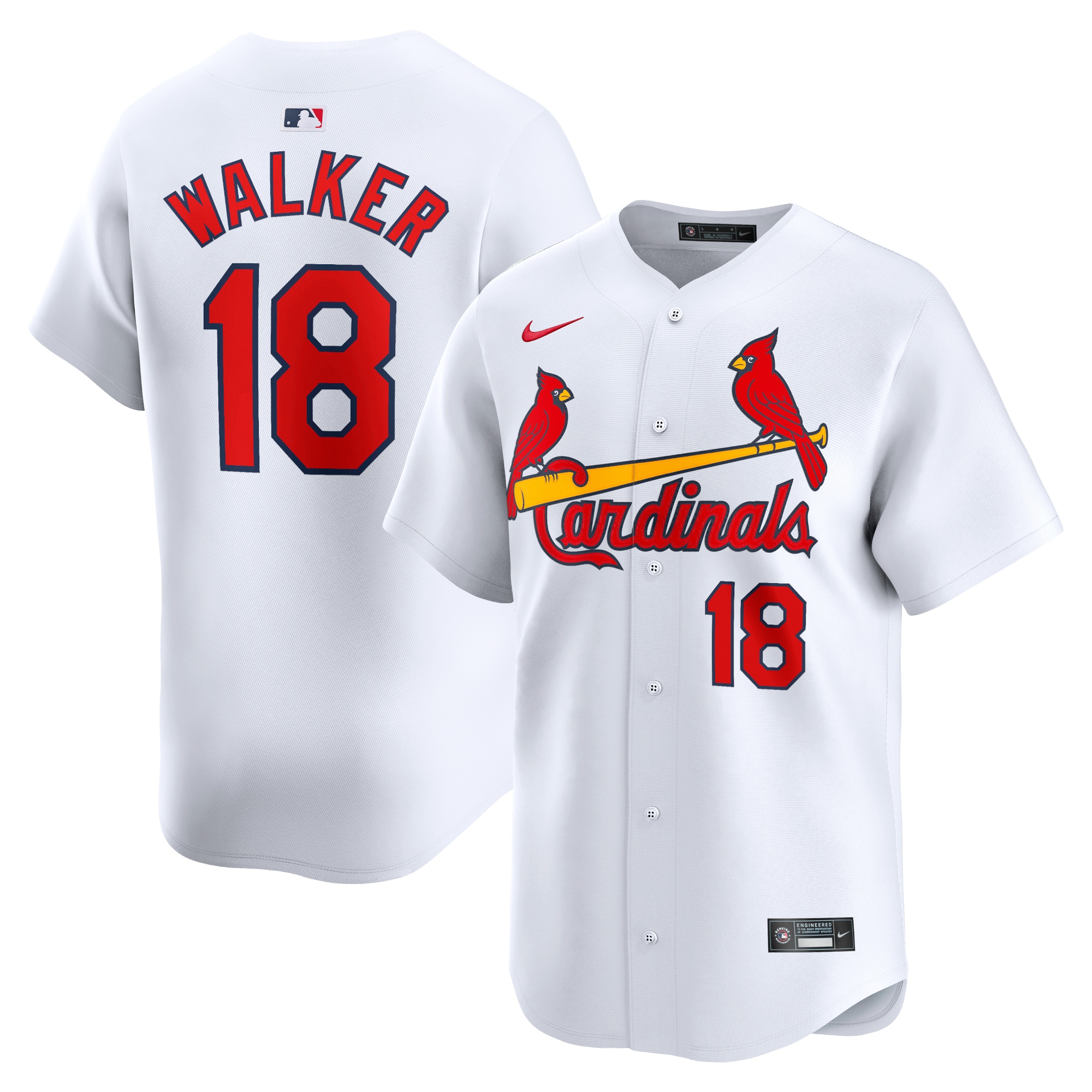 Jordan Walker St. Louis Cardinals Home Limited Player Jersey – White