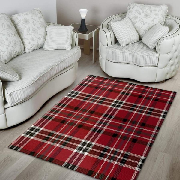 Tartan Plaid Print Area Rug