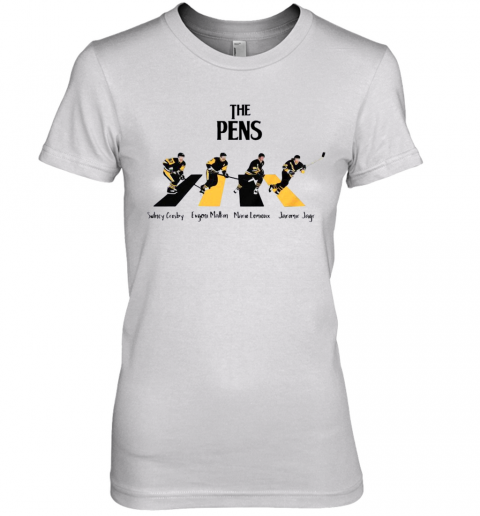 The Pittsburgh Penguins Sidney Crosby Evgeni Malkin Abbey Road Premium Women’S T-Shirt