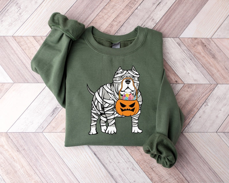 Ghost Dog Halloween Sweatshirt