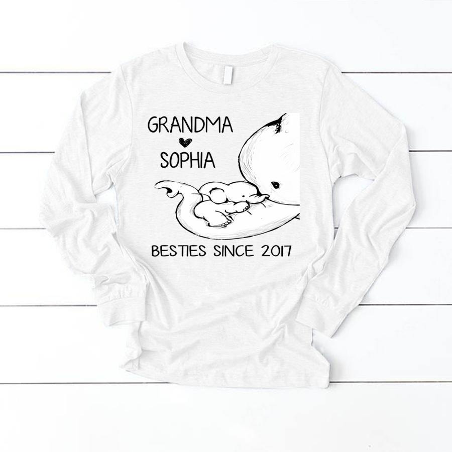 Grandma And Grandkid Elephant Shirt